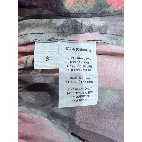Ulla Johnson Semira silk Mini Dress Size 8 in Rosewood Size 6 - Picture 12 of 13